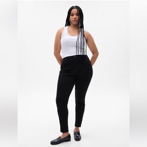▶️ GAP True Skinny High Rise Denim Jeans Black Women's 16S 33 $70 36x26